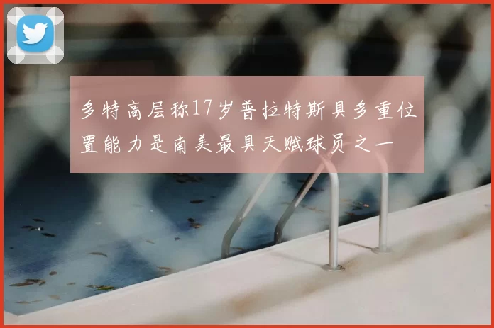 多特高层称17岁普拉特斯具多重位置能力是南美最具天赋球员之一